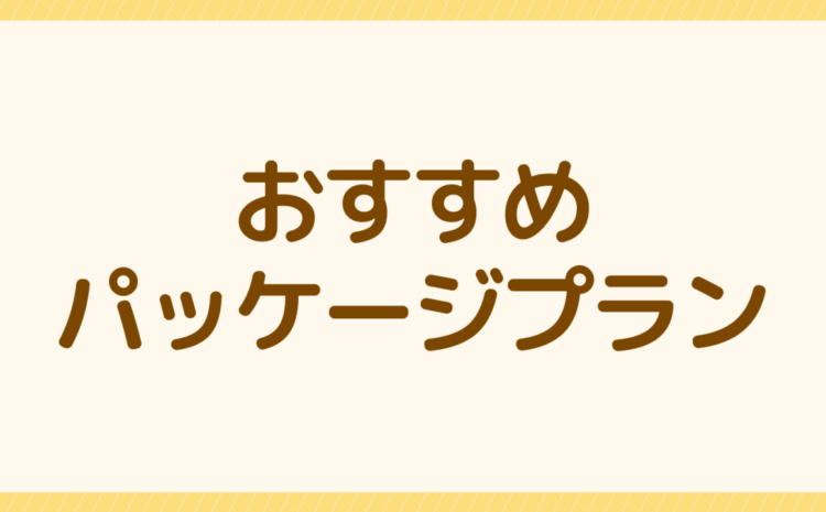 おすすめパッケージプラン